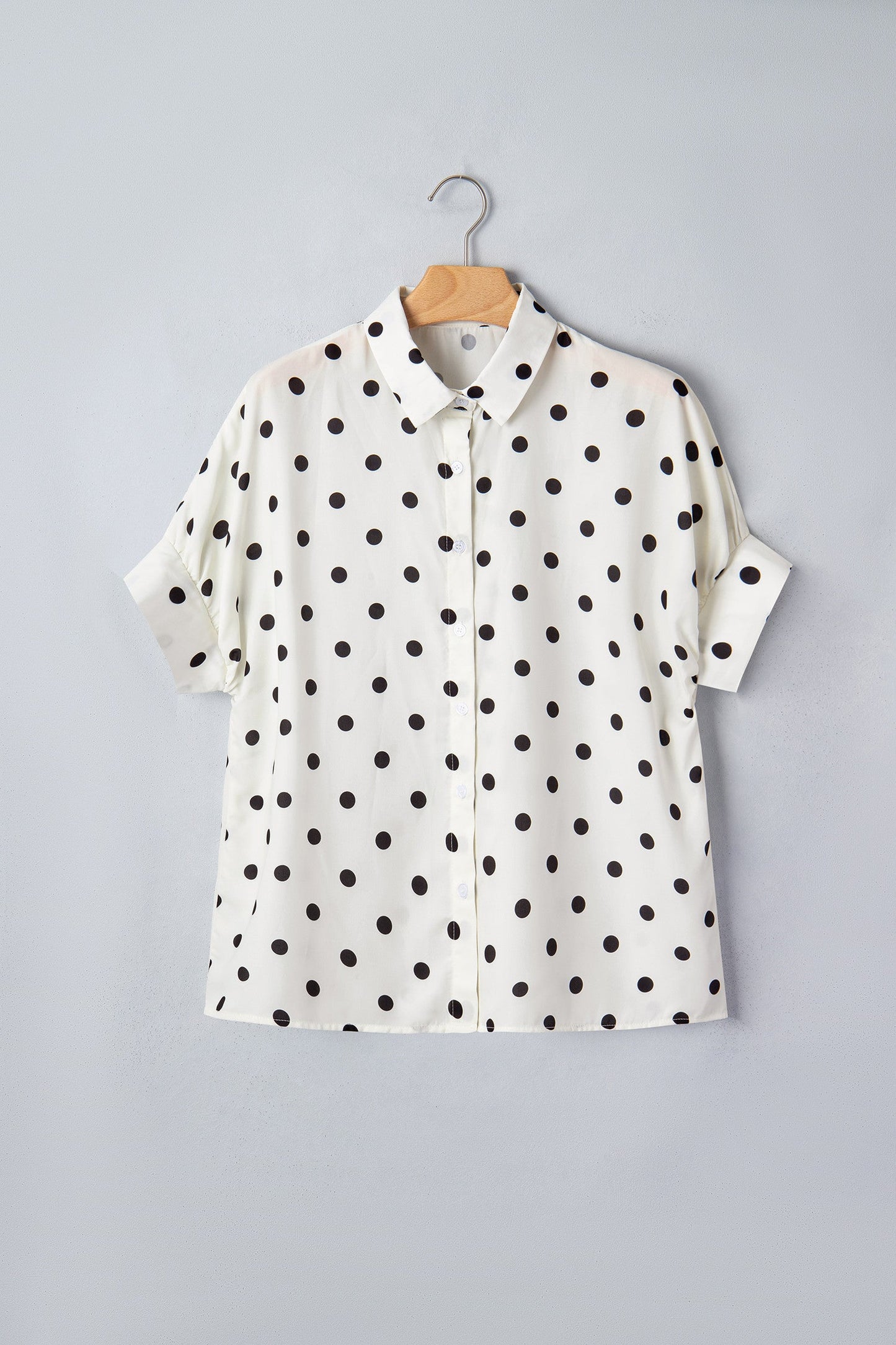 Pre-order Beige Polka Dot Dolman Top