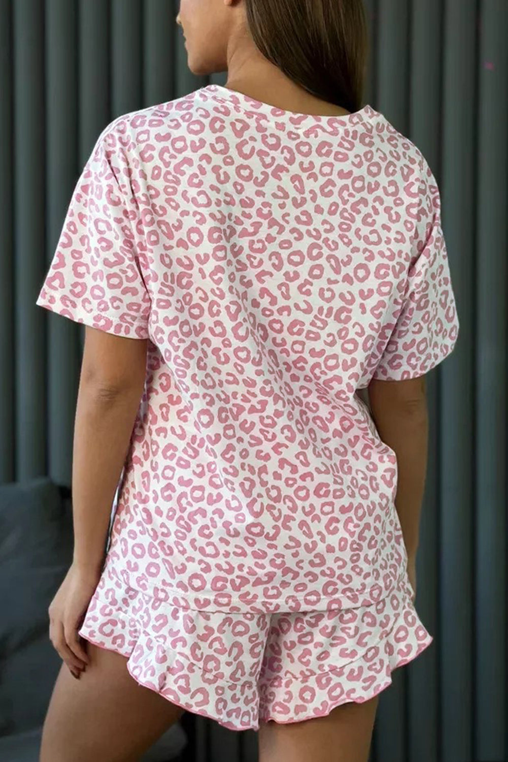 Pre-order Pink Leopard Crew Set September
