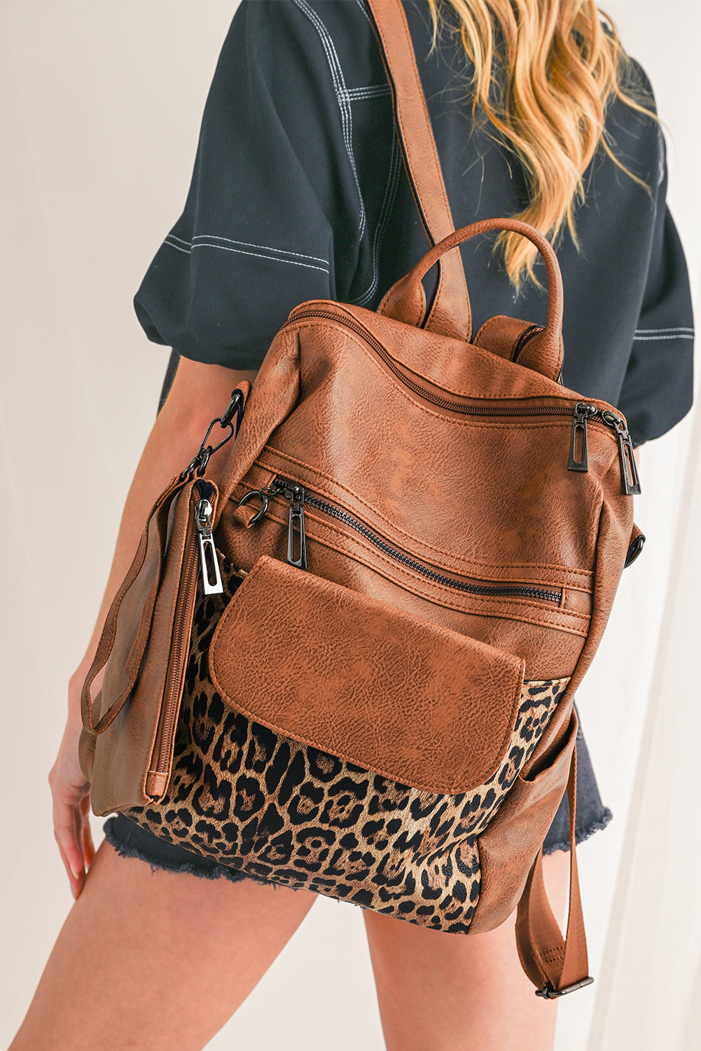 Women's Leopard Backpack