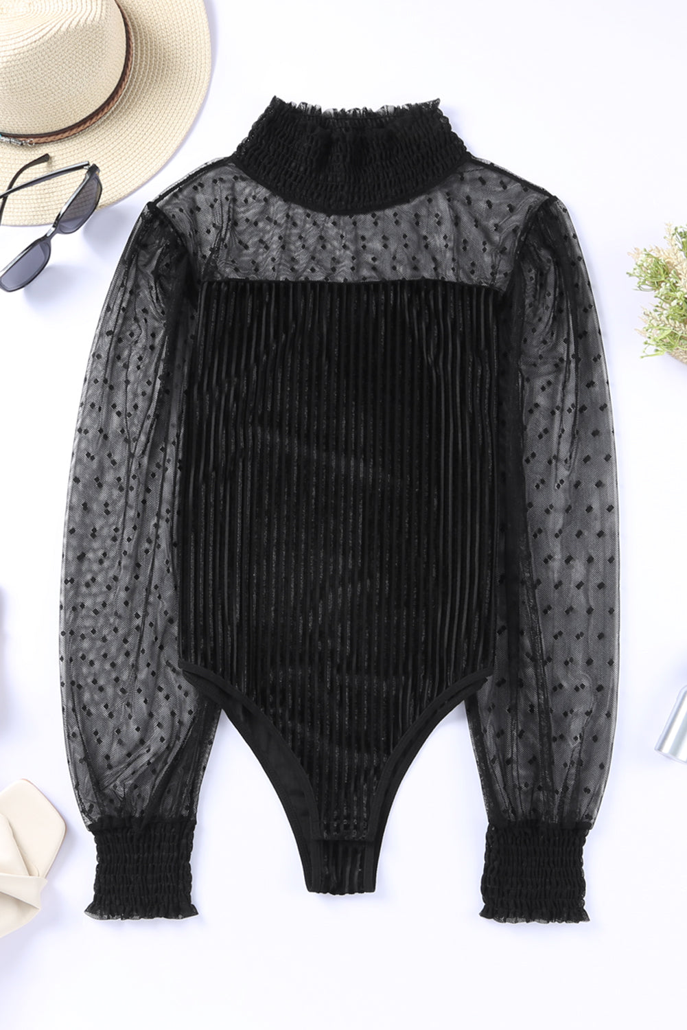 Women's Veronica Sheer Velvet Bodysuit