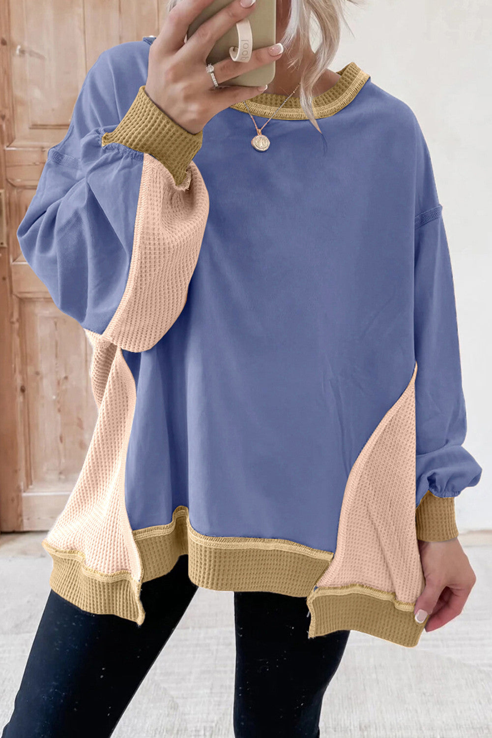 Pre-order Colorblock Oversized Sweatshirt *THREE COLORS* October