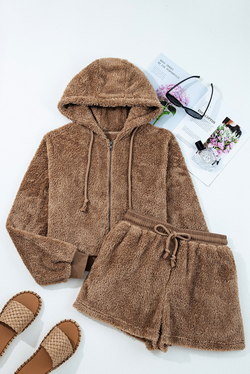 Pre-order Zip Up Hoodie Sherpa Set October