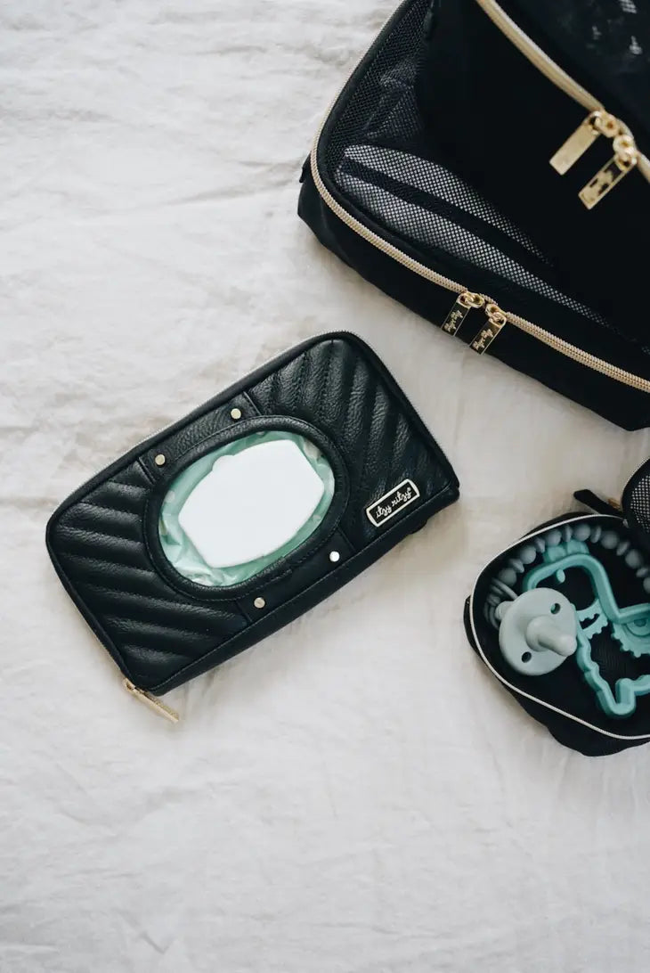Itzy Ritzy Jetsetter Black Travel Wipes