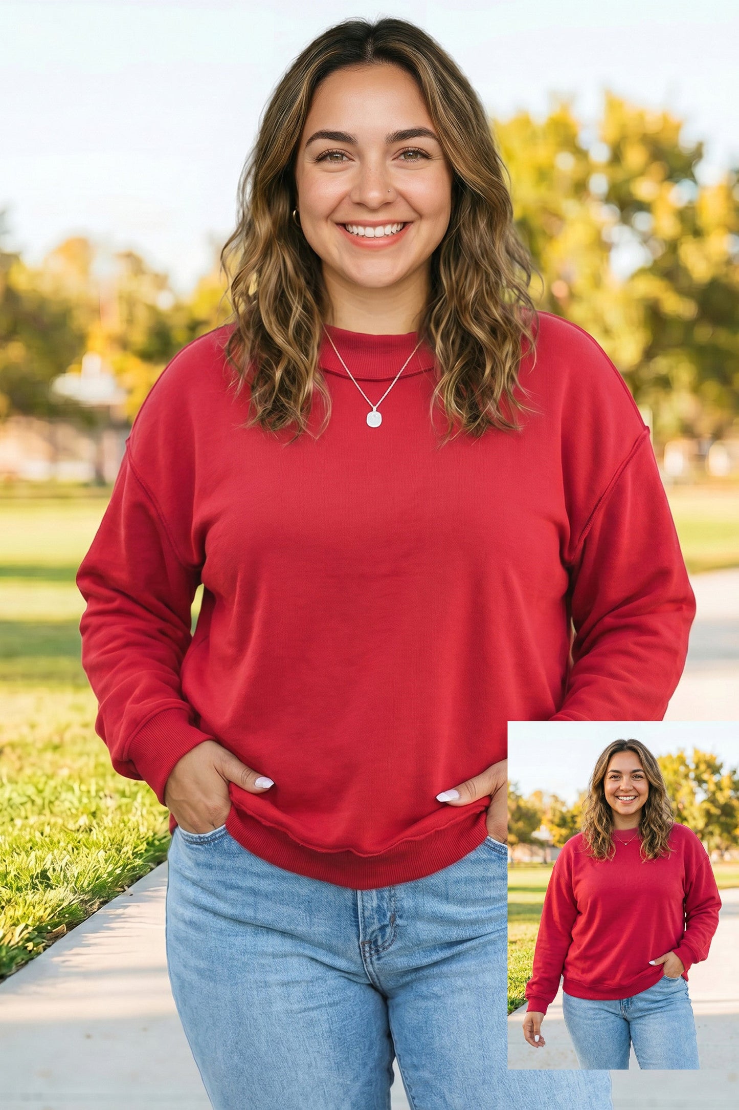 Pre-order Exposed Seam Reversible Plus Sweatshirt