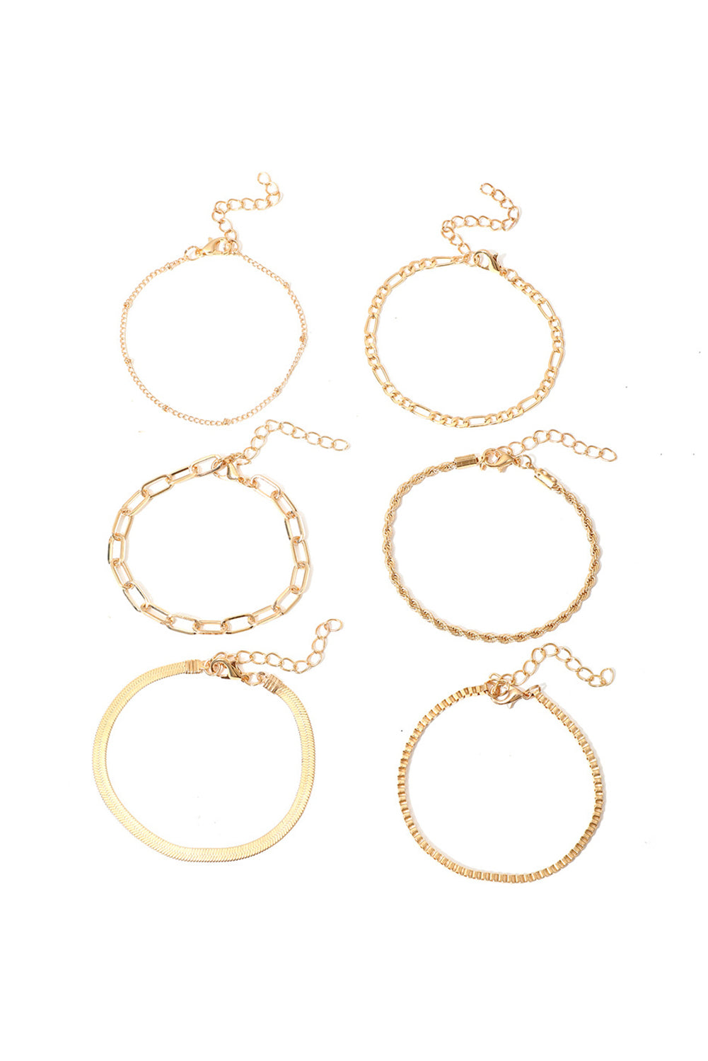 Women's Gold Bracelet Set