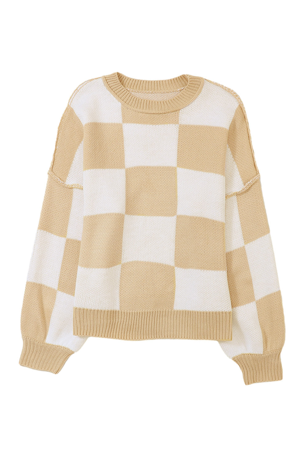 Women’s Checkered Oversized Sweater