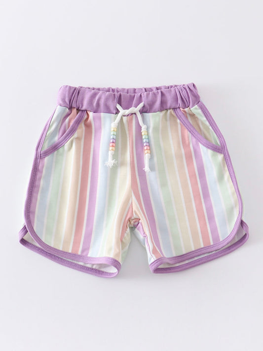 Girls Stripe Shorts