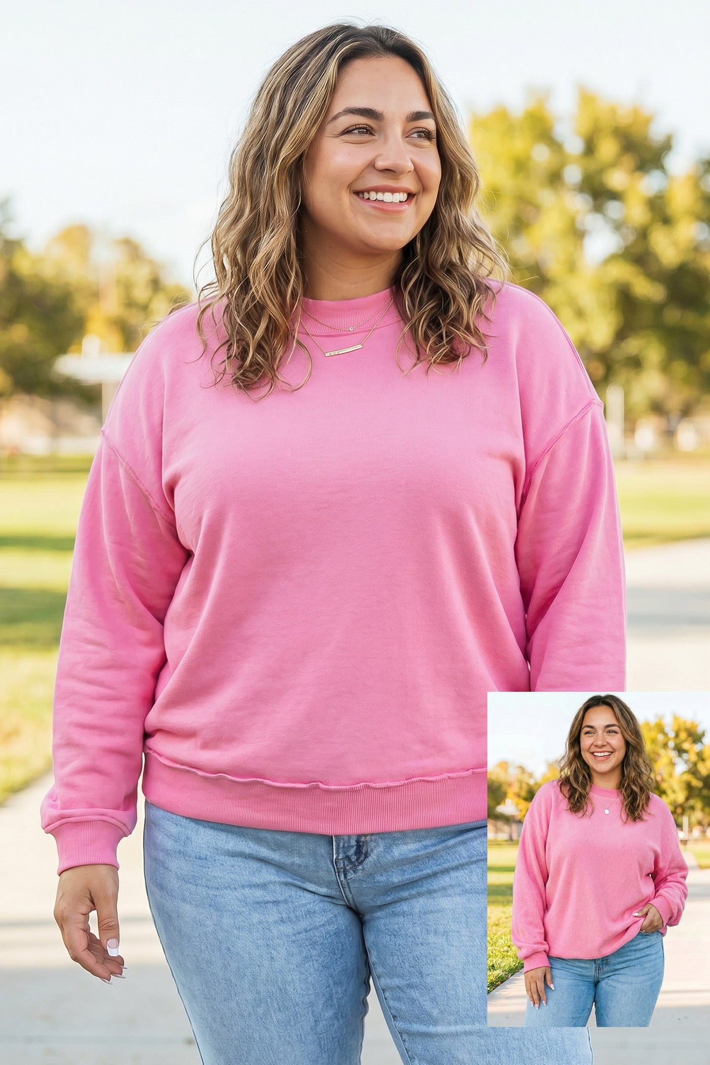 Pre-order Exposed Seam Reversible Plus Sweatshirt