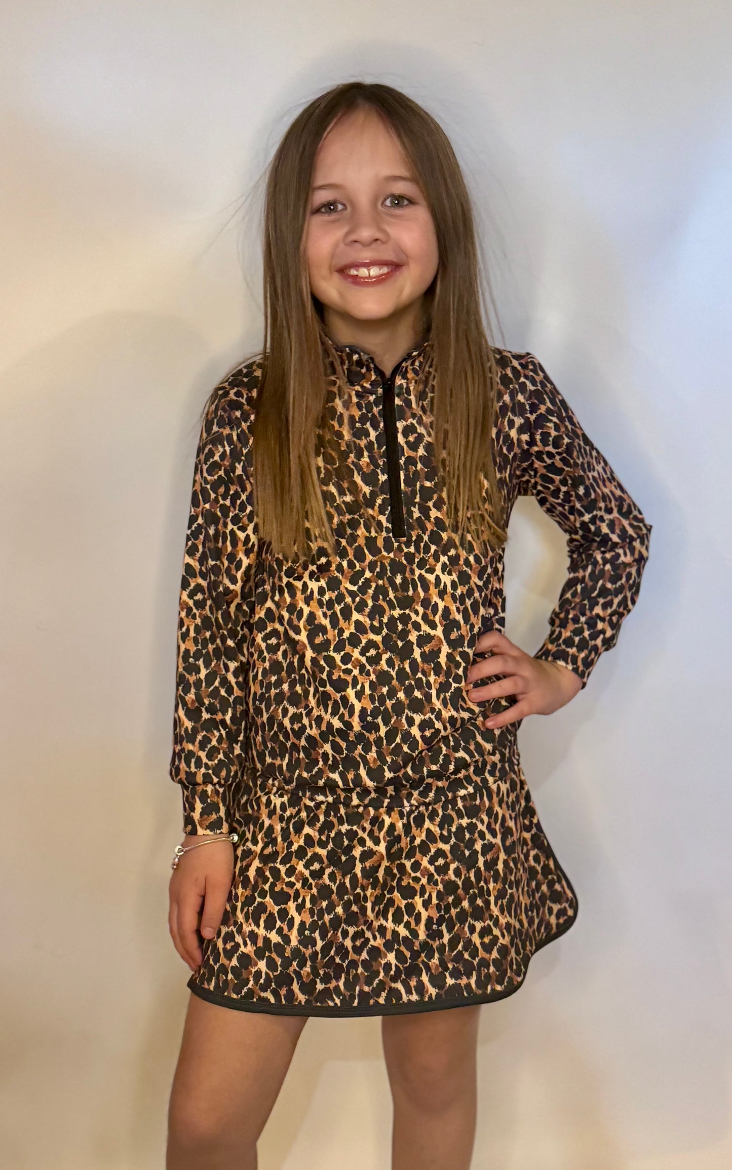 Girls Cheetah Chic Skort Set