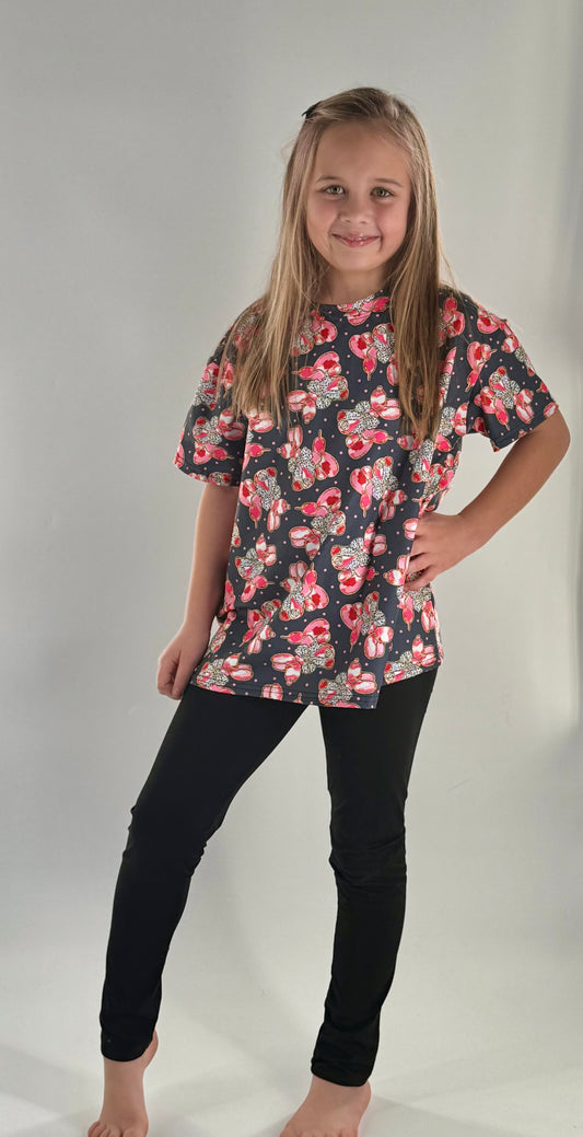 Girls Oversize Balloon Dog Top Set