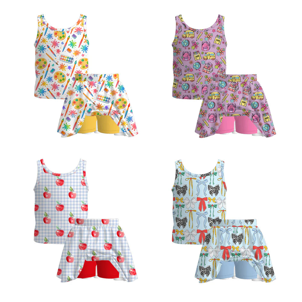 Pre-order Back to School Skort Set
