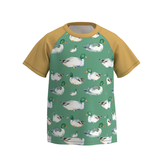 Boys Mallard Duck Raglan Tee