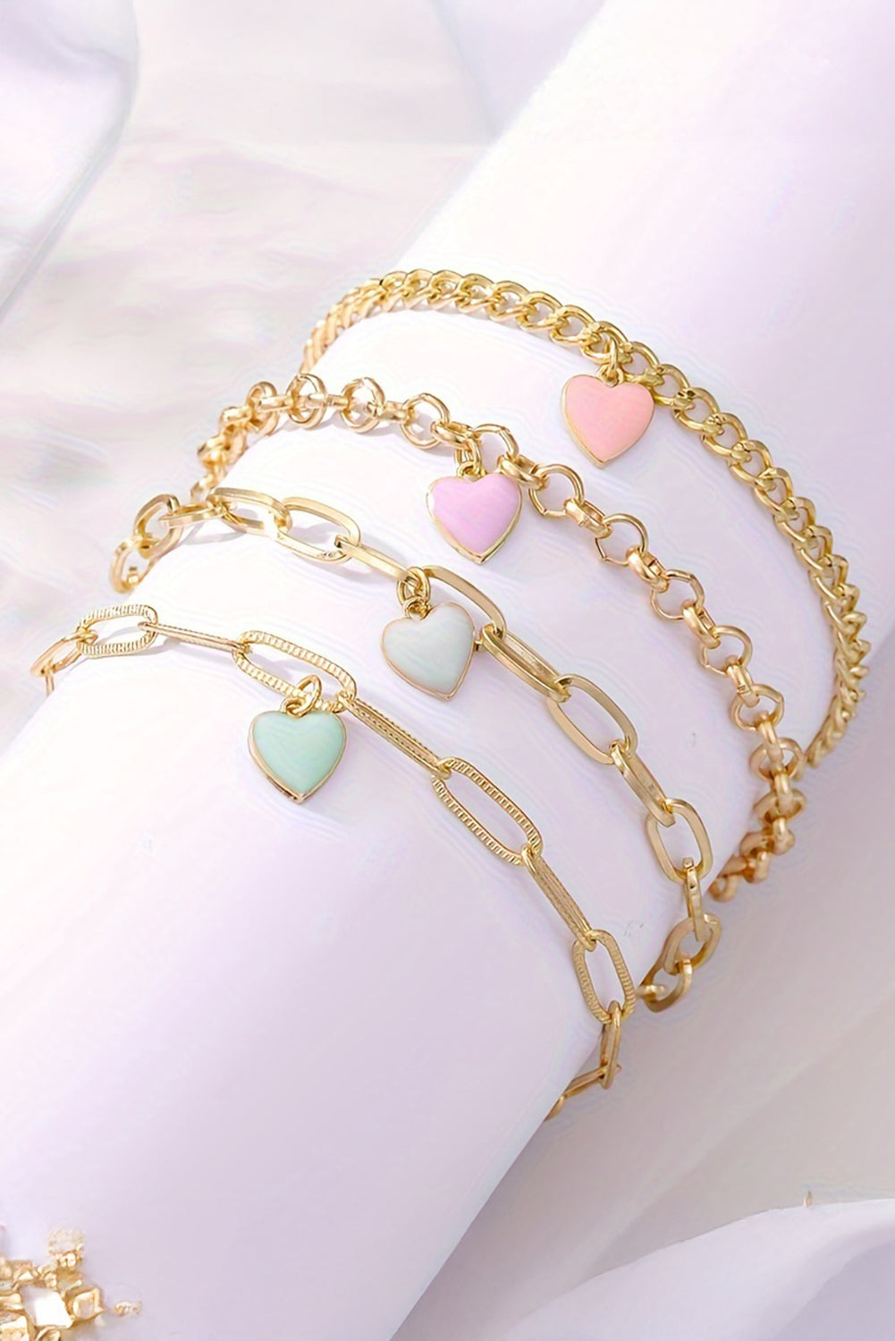 Women’s Valentine Hearts Bracelet Set