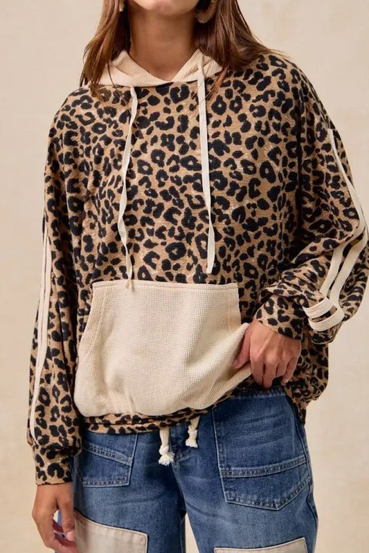 Pre-order Leopard Print Waffle Hoodie FB