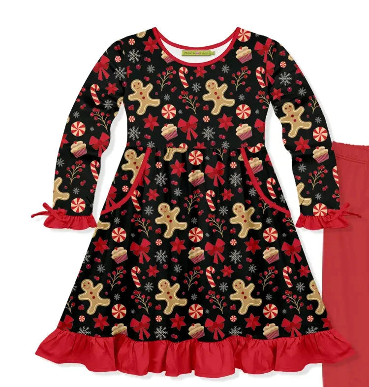 Girls Gingerbread Dress