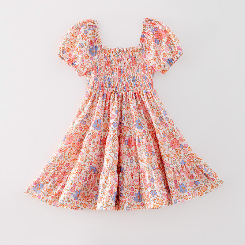 Pre-order Floral Smocked Dress