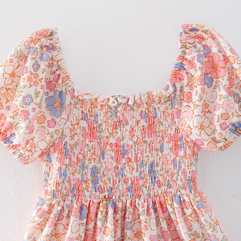Pre-order Floral Smocked Dress
