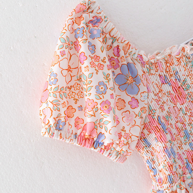 Pre-order Floral Smocked Dress