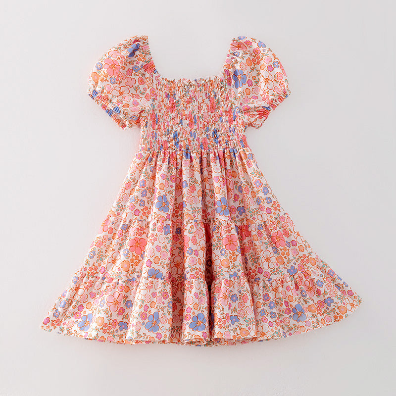 Pre-order Floral Smocked Dress