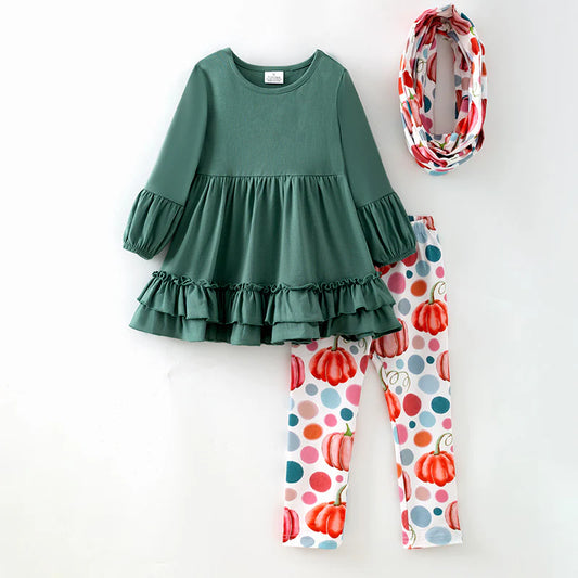 Pre-order Green Fall Top Pumpkin Set