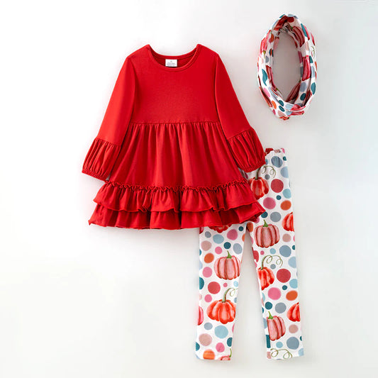 Pre-order Red Fall Top Pumpkin Set