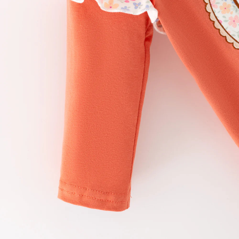 Pre-order Fall Pumpkin Applique Romper