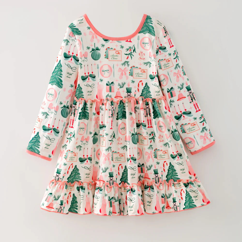 Pre-order Christmas Ruffle Dress