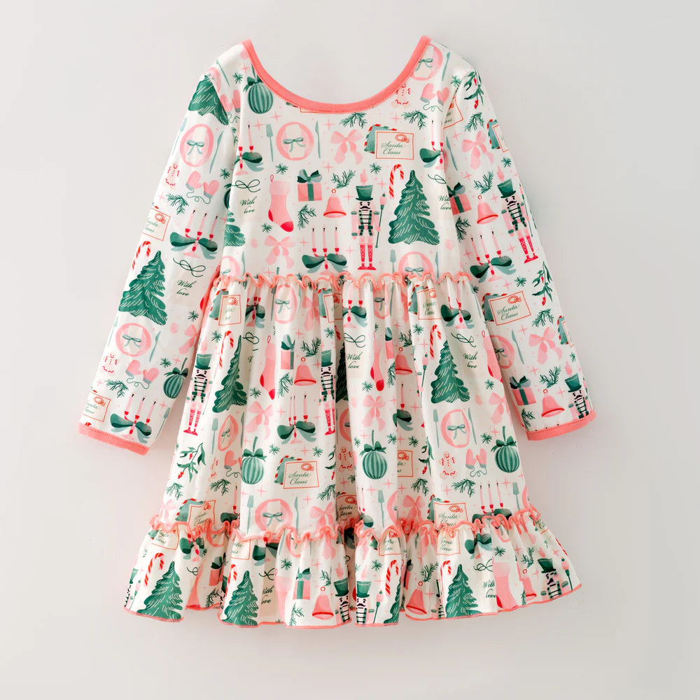 Pre-order Christmas Ruffle Dress