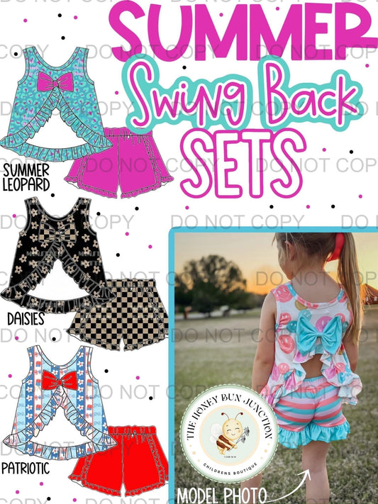 Girls Summer Swing Back Sets
