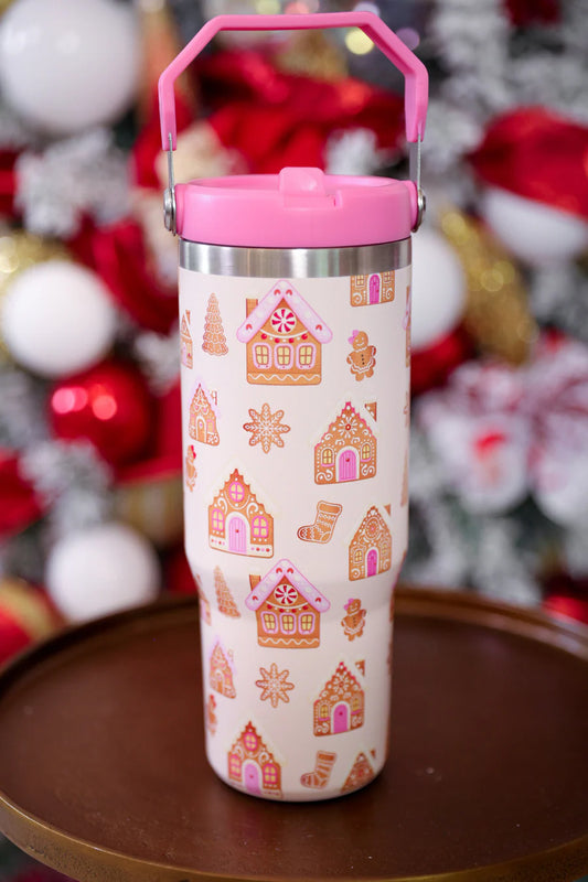 Pre-order Gingerbread Wonderland Travel Tumbler