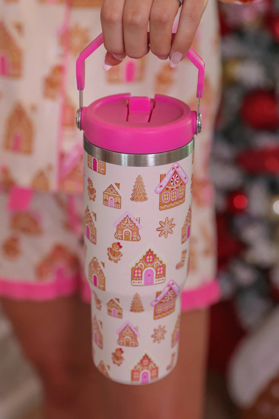 Pre-order Gingerbread Wonderland Travel Tumbler