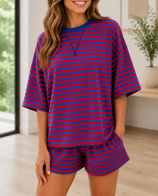Pre-order Striped Ribbed Set