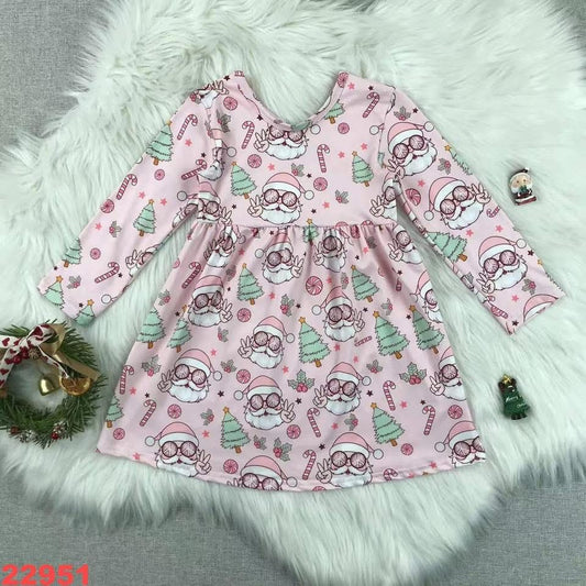 Pre-order Pink Santa Dress