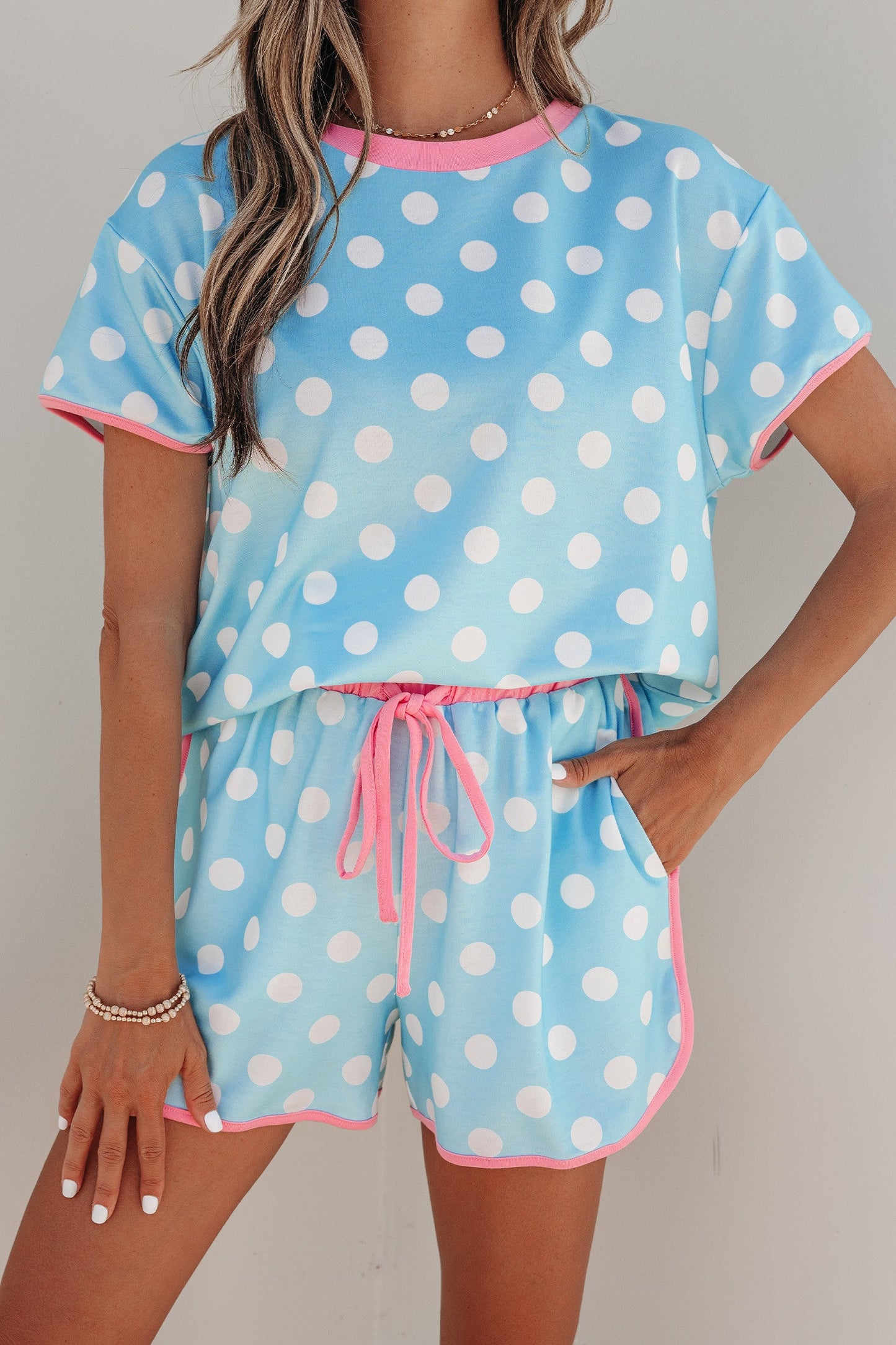 Pre-order Polka Dot Casual Set