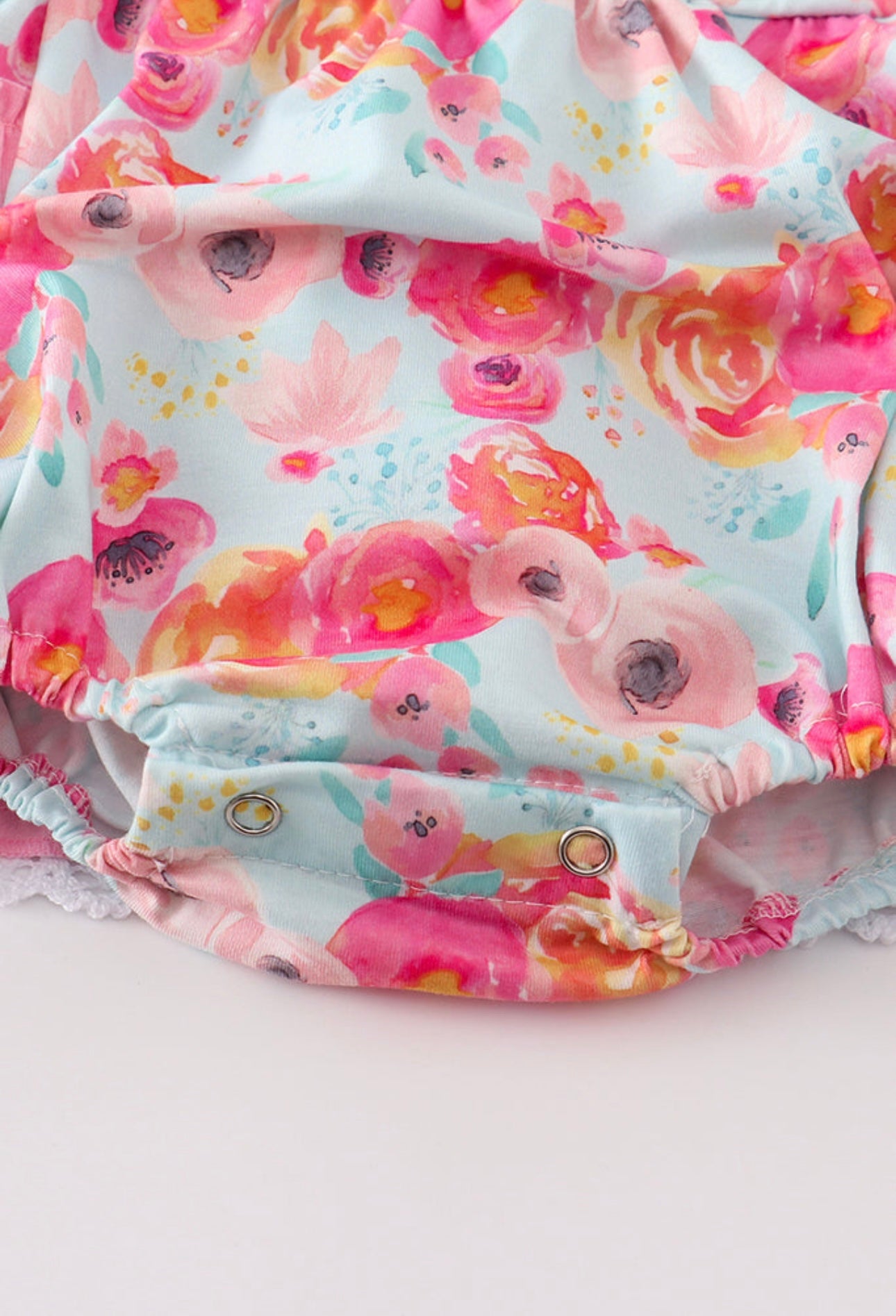 Pink Floral Ruffle Bubble