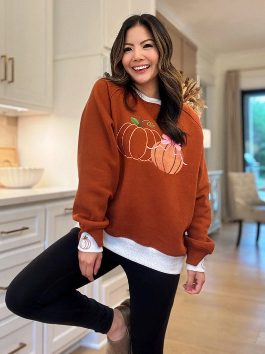 Women’s Pretty Little Pumpkins Layerpop Sweatshirt by JadyK