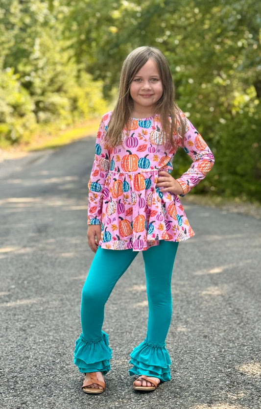 Girls Fall Peplum