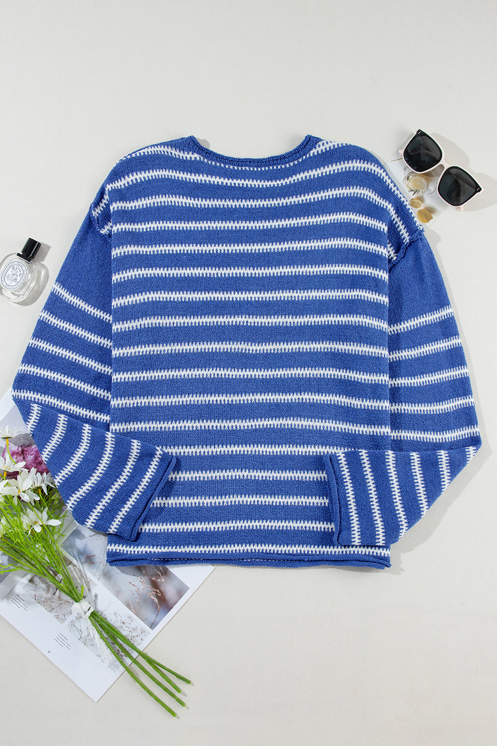 Pre-order Blue Striped Sweater August