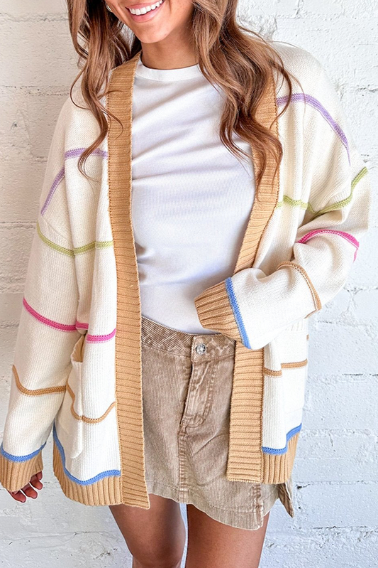 Women's Colorblock Stripe Cardigan RTS