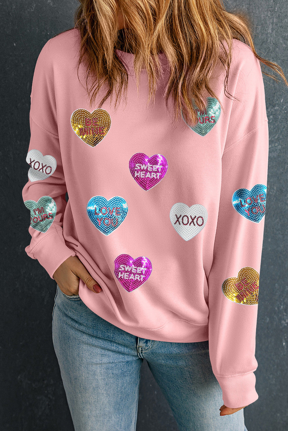 Pre-order Conversation Heart Valentines Sweatshirt FB