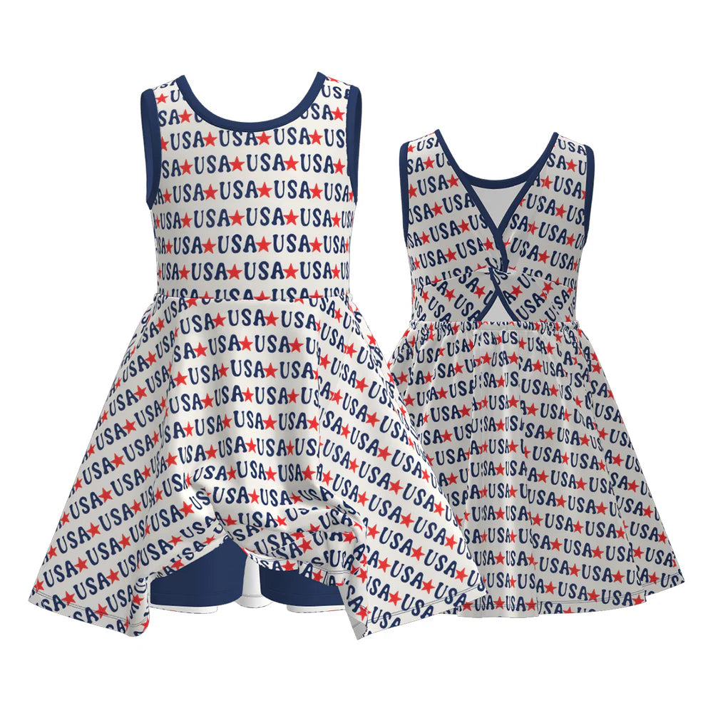 Pre-order Patriotic Skort Dress