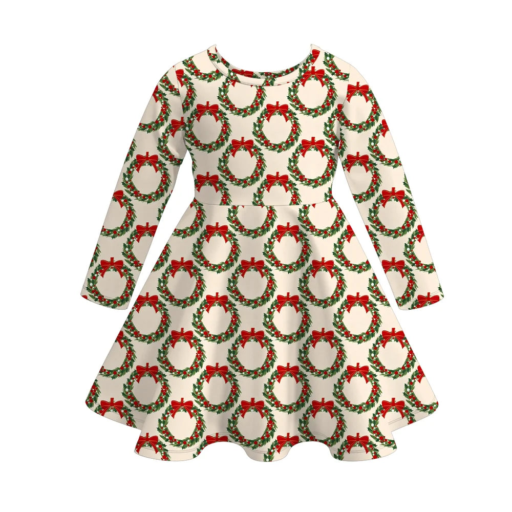 Pre-order Christmas Wreath Dress and Romper