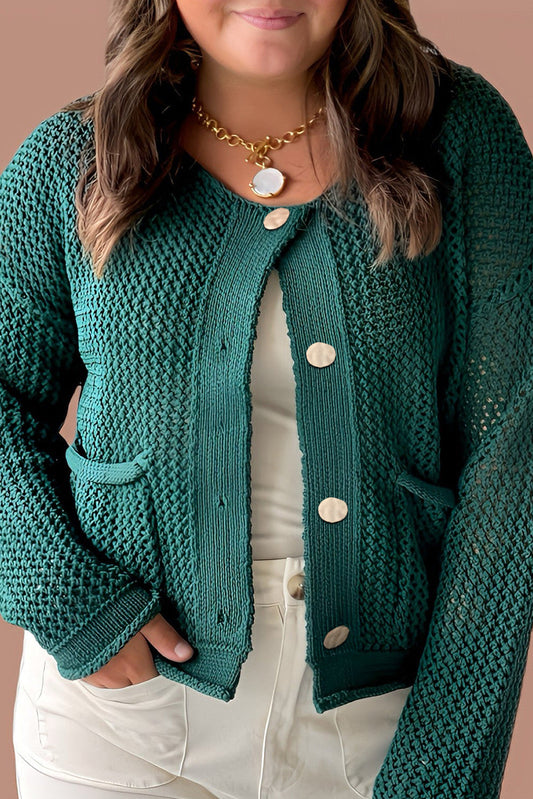 Pre-order Green Plus Sweater Cardigan FB