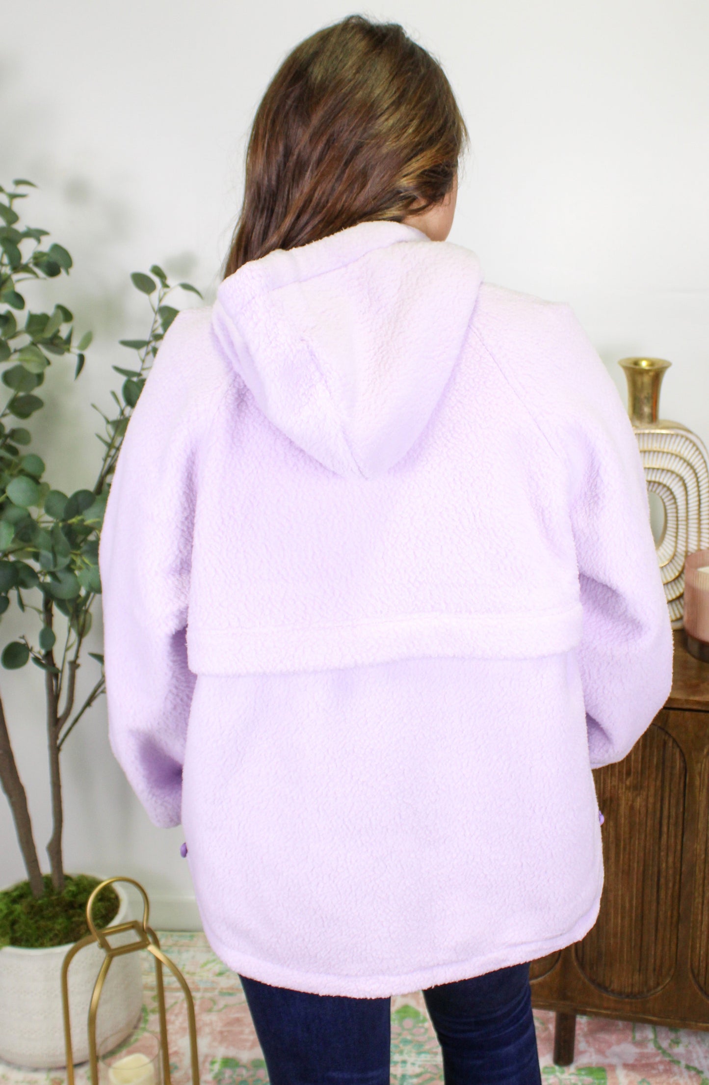 Women’s Purple Sherpa Pullover