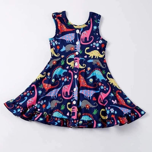 Girls Dino Dress