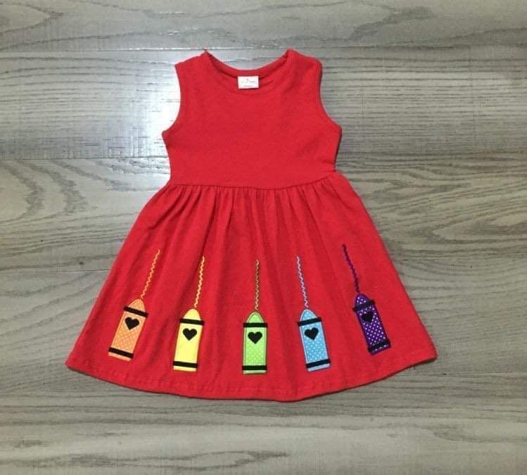 Girls Crayon Dress
