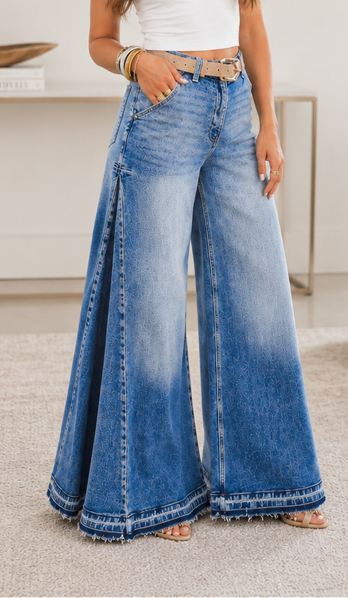 Pre-order Side Seam Flare Denim Jeans