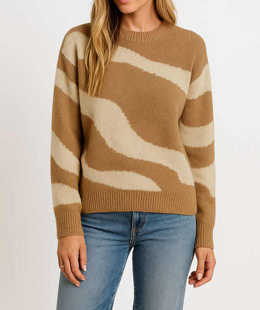 Pre-order Khaki Abstract Sweater FB