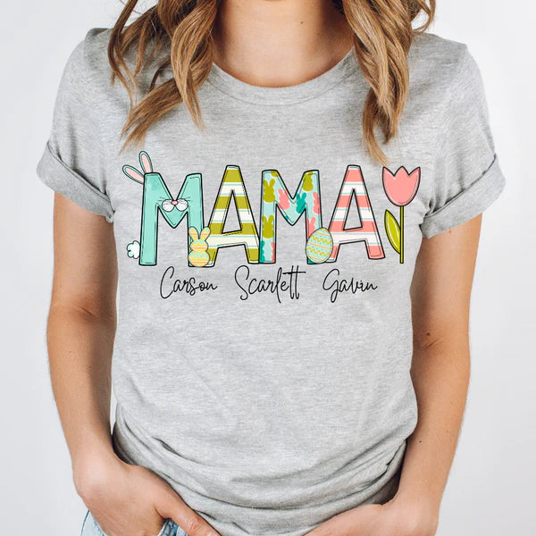 Pre-order Easter Mama Personalized Shirt