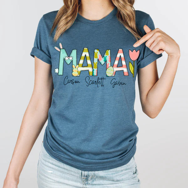 Pre-order Easter Mama Personalized Shirt